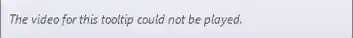 Tooltip video could not be played