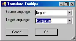 Source and target language form