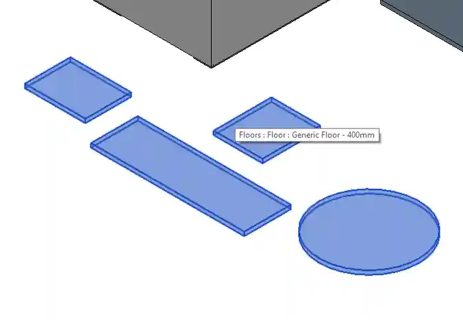 Floor with several pieces