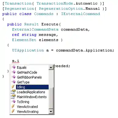 Visual Studio Intellisense lists UIApplication members