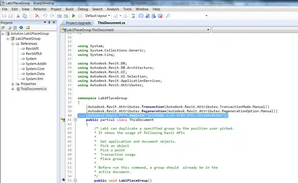 Remove VSTA add-in id