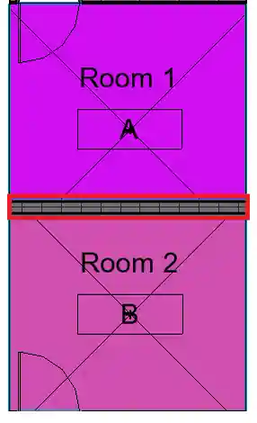 Wall adjacent rooms Wall adjacent rooms