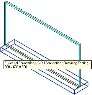 Structural wall and footing