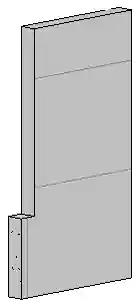 Simple wall with six top faces