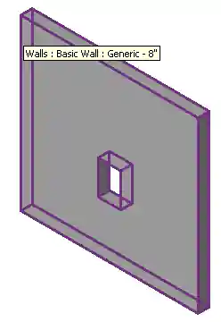 Wall with an opening