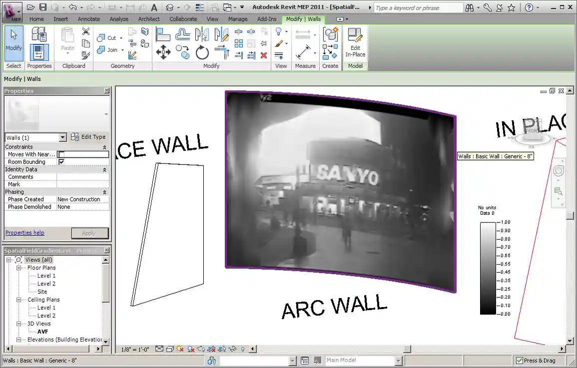 RevitWebcam image of Picadilly Circus at night