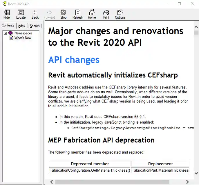 Revit 2020 API help on What's New Revit 2020 API help on What's New