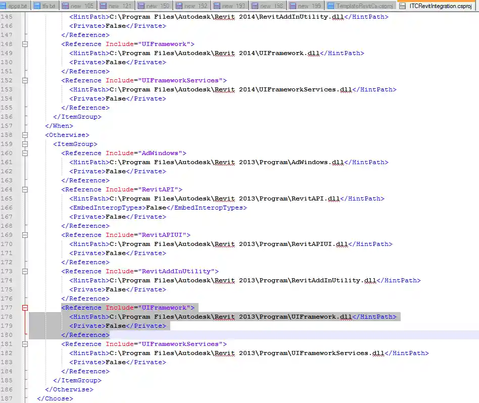 Additional UIFramework assembly reference