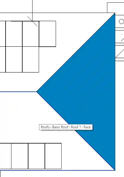 Roof face and filled region Roof face and filled region