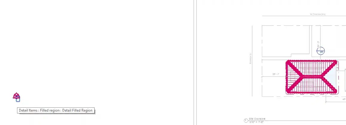 Filled region at project origin Filled region at project origin